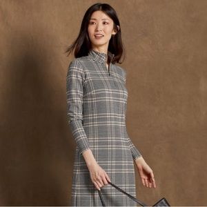 J. McLaughlin Bedford Plaid Houndstooth Jacquard Dress